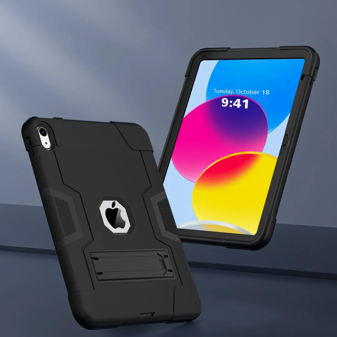 Fonu.nl iPad 10/11 (2022/2025) Hoesje 10.9" - Shockproof - Zwart