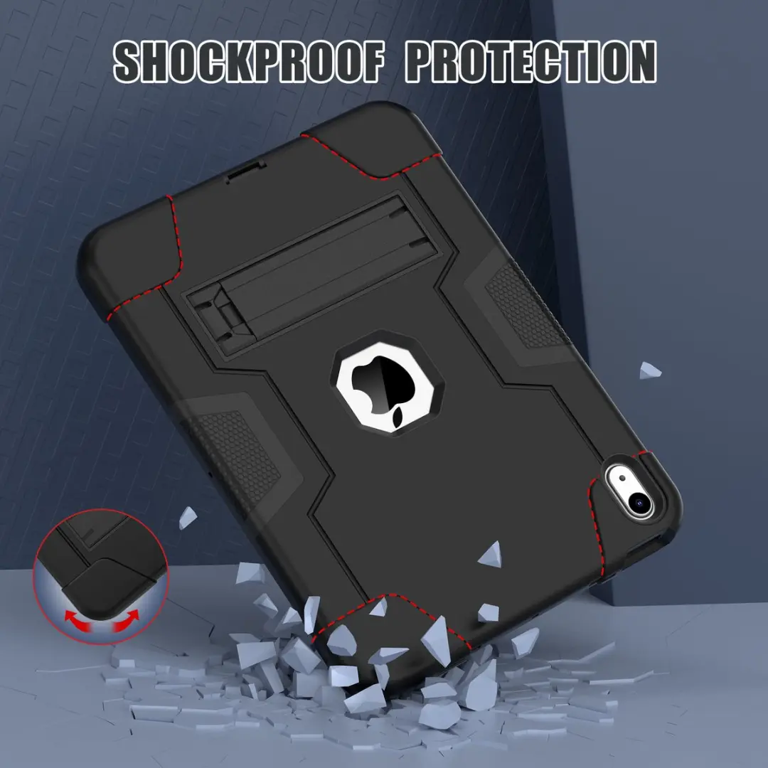 Fonu.nl iPad 10/11 (2022/2025) Hoesje 10.9" - Shockproof - Zwart
