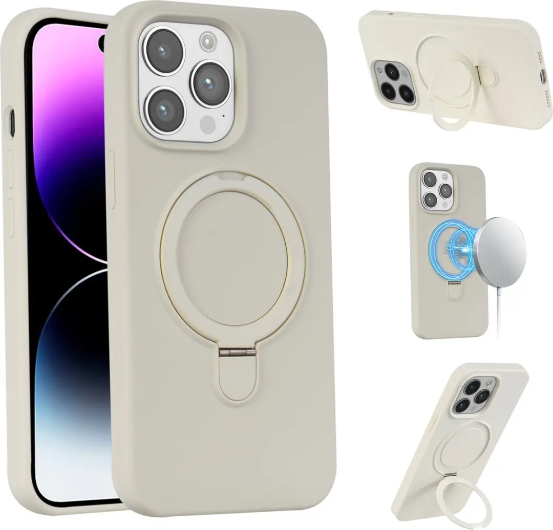 Fonu.nl iPhone 13 Pro Max Hoesje Magnetisch Beige