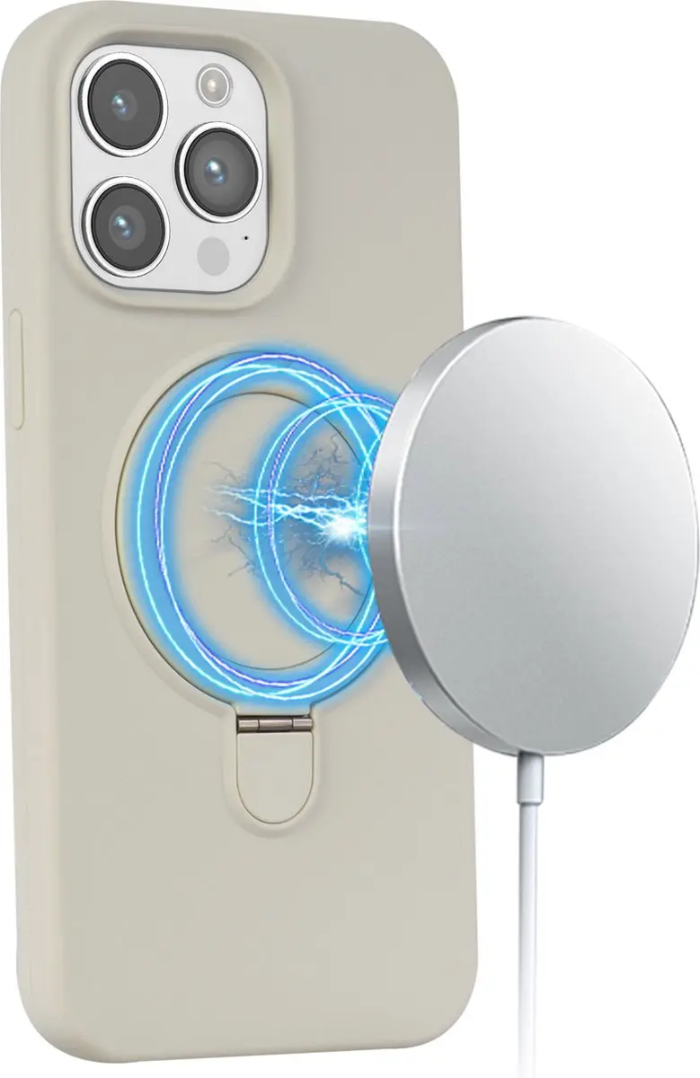 Fonu.nl iPhone 13 Pro Max Hoesje Magnetisch Beige - 11411