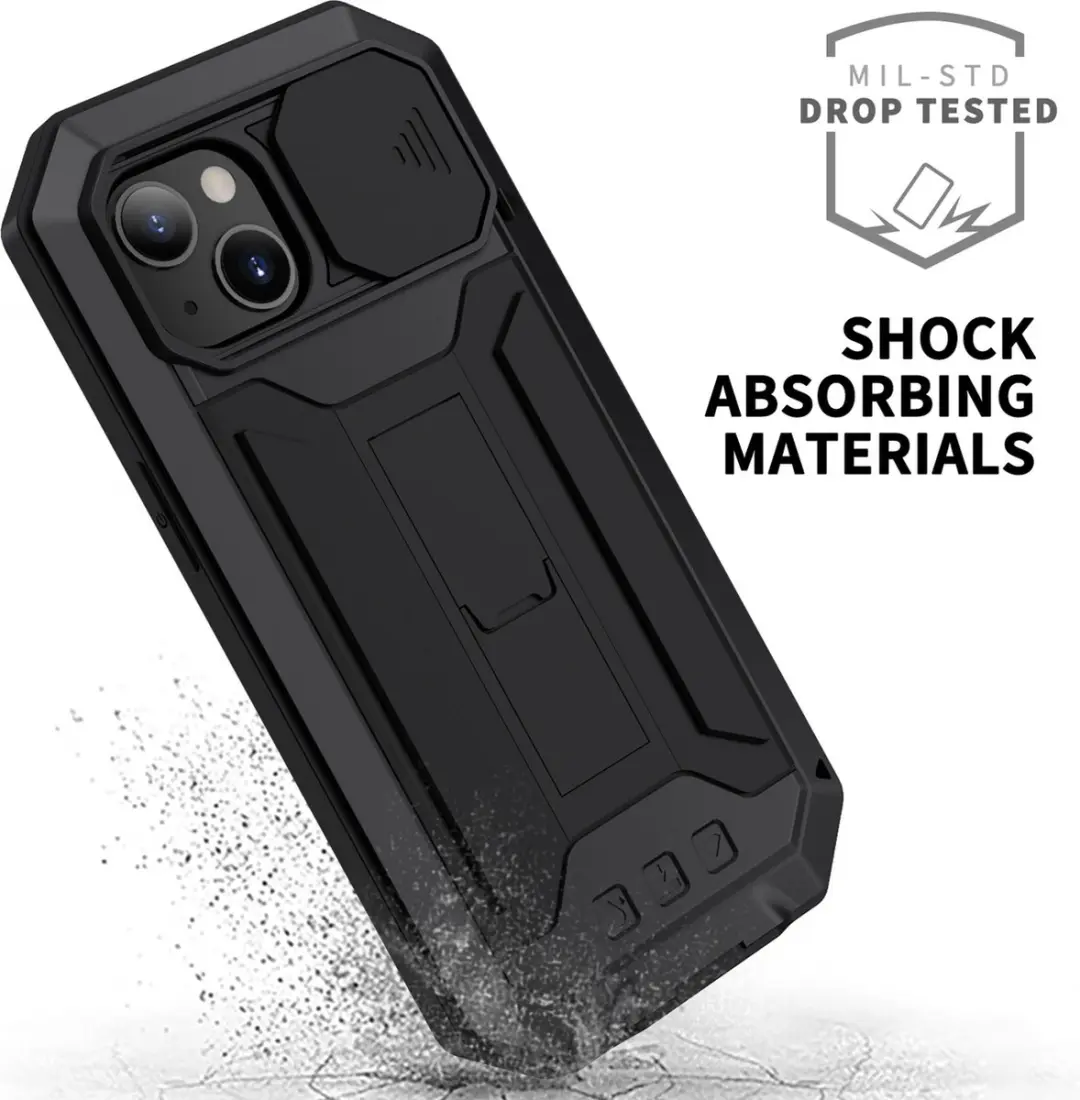 Fonu Stofdicht Hoes iPhone 13 - Zwart