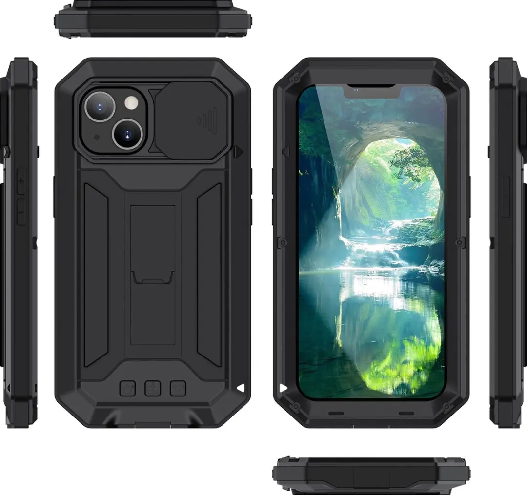 Fonu Stofdicht Hoes iPhone 13 - Zwart