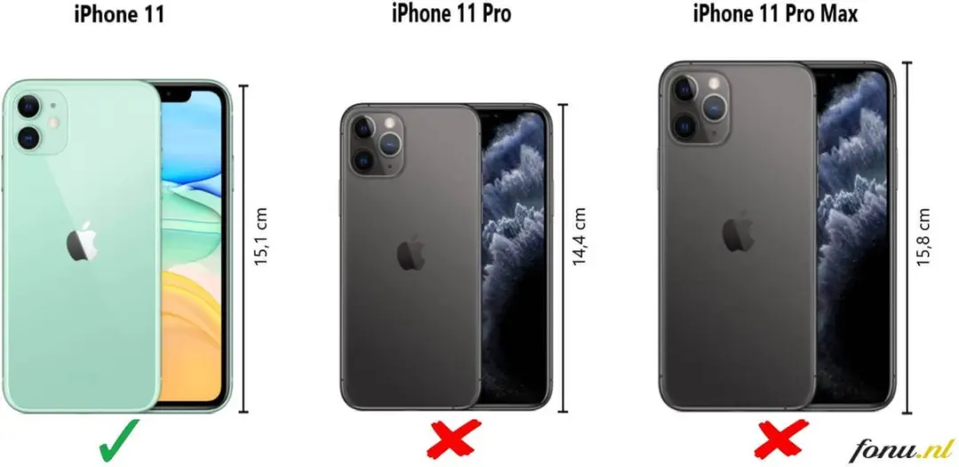 Fonu Cameralens Tempered Glas iPhone 11 - Zwart
