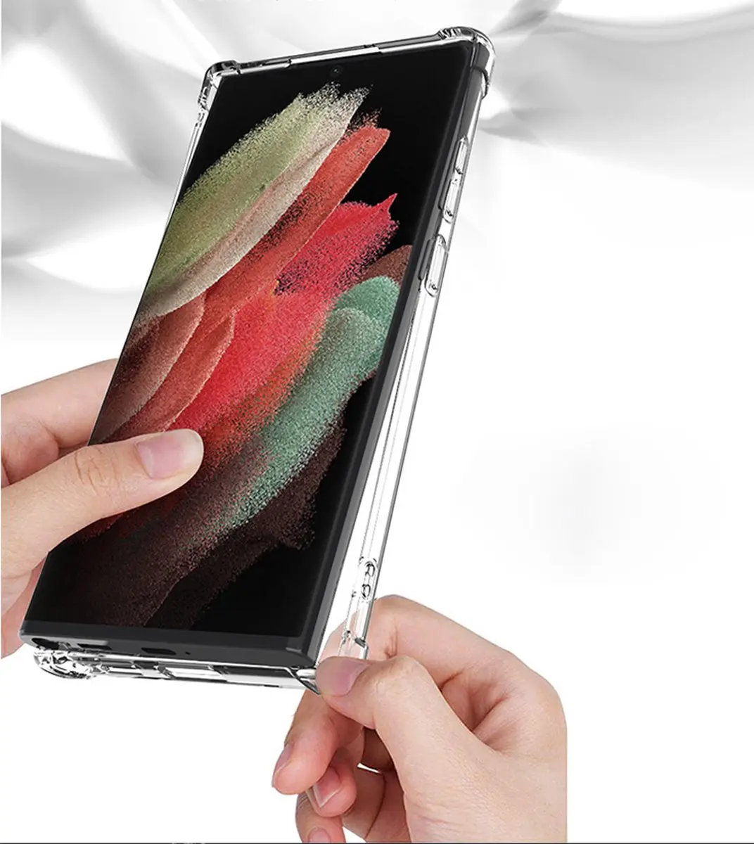 Fonu Stevig Transparant Hoesje Samsung Galaxy S22 Ultra 11091