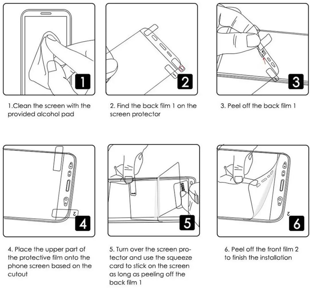 Fonu Hydrogel Beschermfolie Samsung Z Fold6 - 2 Stuks