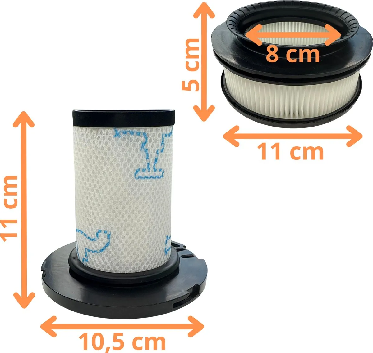 Rowenta X-Force Flex Vervangingsfilter ZR009007/ZR009008 - 4 Stuks