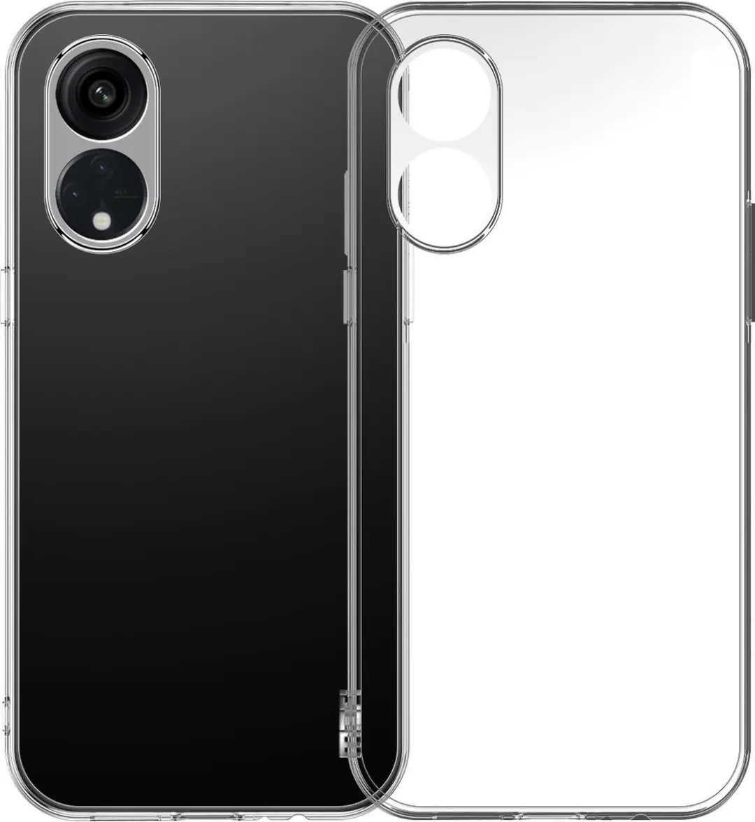 Fonu Oppo A18 Transparant Siliconen Hoesje