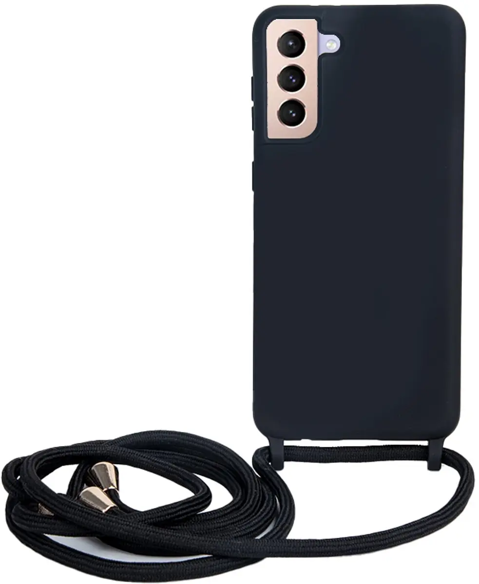 Fonu Siliconen Backcase Hoesje S21 Plus - Zwart