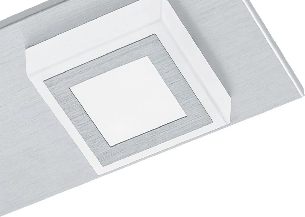Eglo Masiano Plafondlamp 4 Leds - Aluminium - Warm Wit 3000K