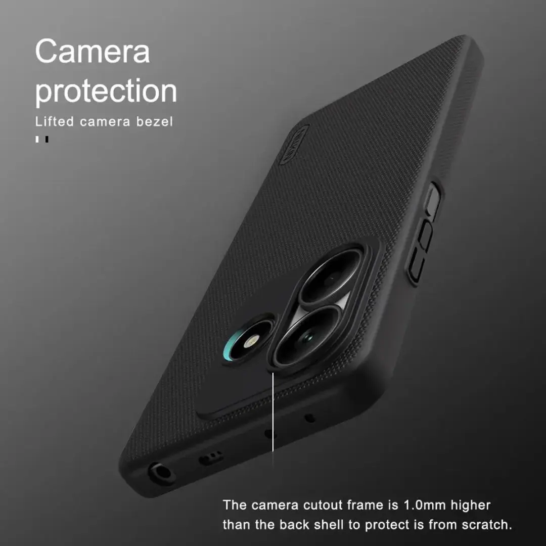 Nillkin Super Frosted Shield Hoesje Xiaomi Redmi Note 14 5G - Zwart