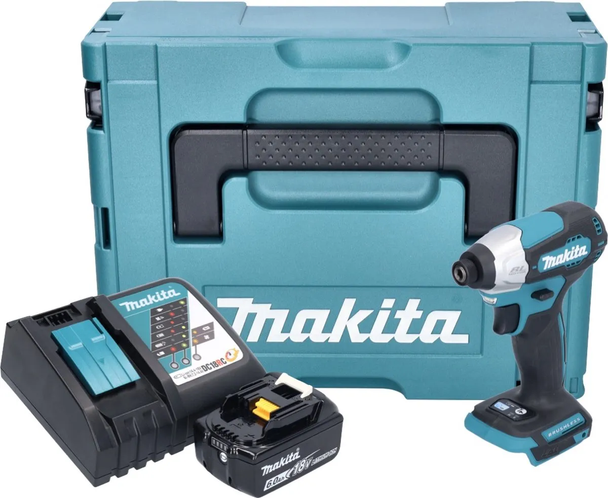 Makita DTD 157 RG1J Slagmoersleutel 18V 140Nm - 1x 6,0Ah + Oplader - afbeelding 5 van 5