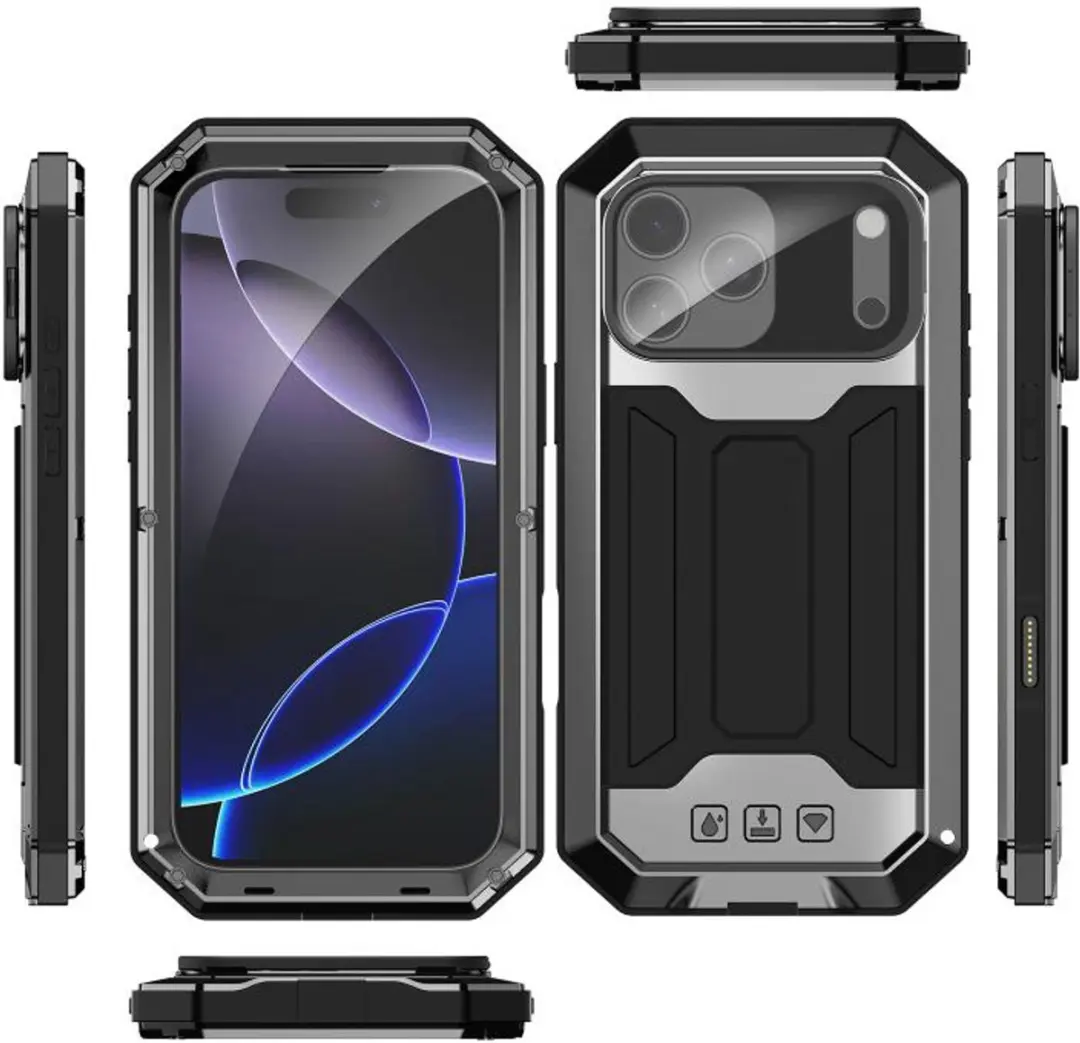 Fonu Metalen Hoesje iPhone 17 Pro 14109 - Zwart