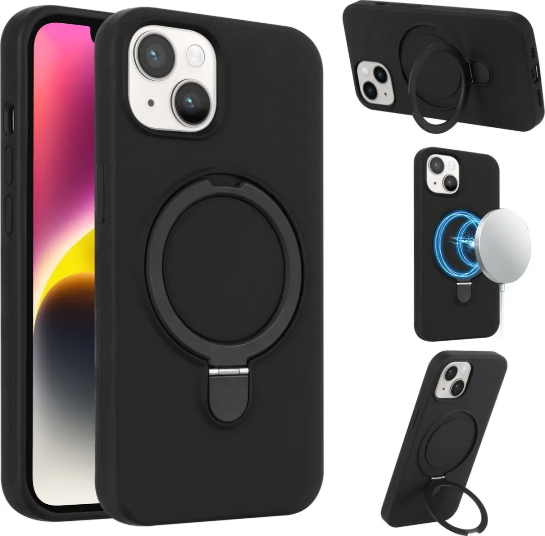 Fonu.nl iPhone 14 Plus Hoesje Magnetisch Zwart