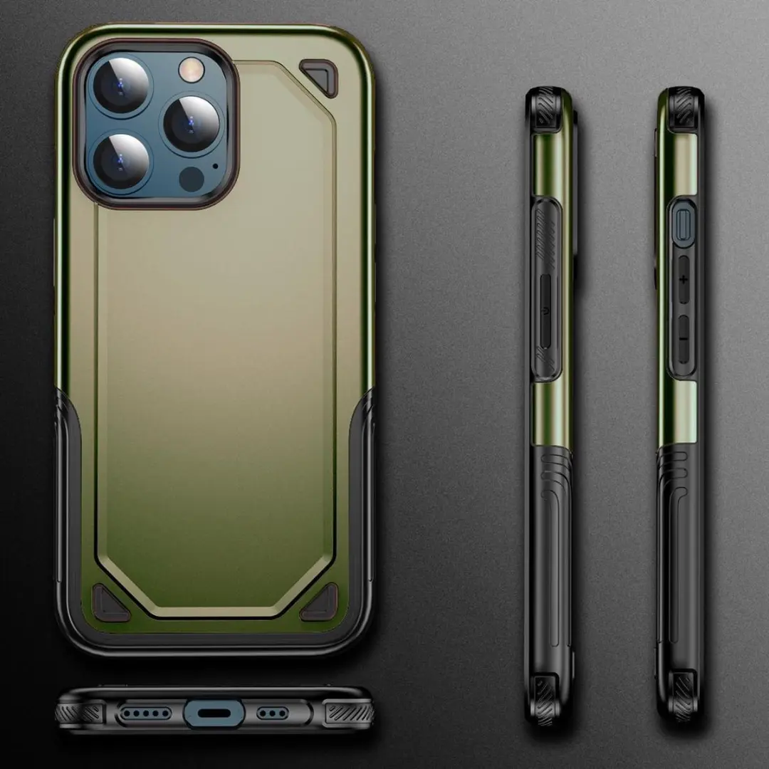 Fonu Hybrid Armor Backcase iPhone 13 Pro Max - Olijfgroen