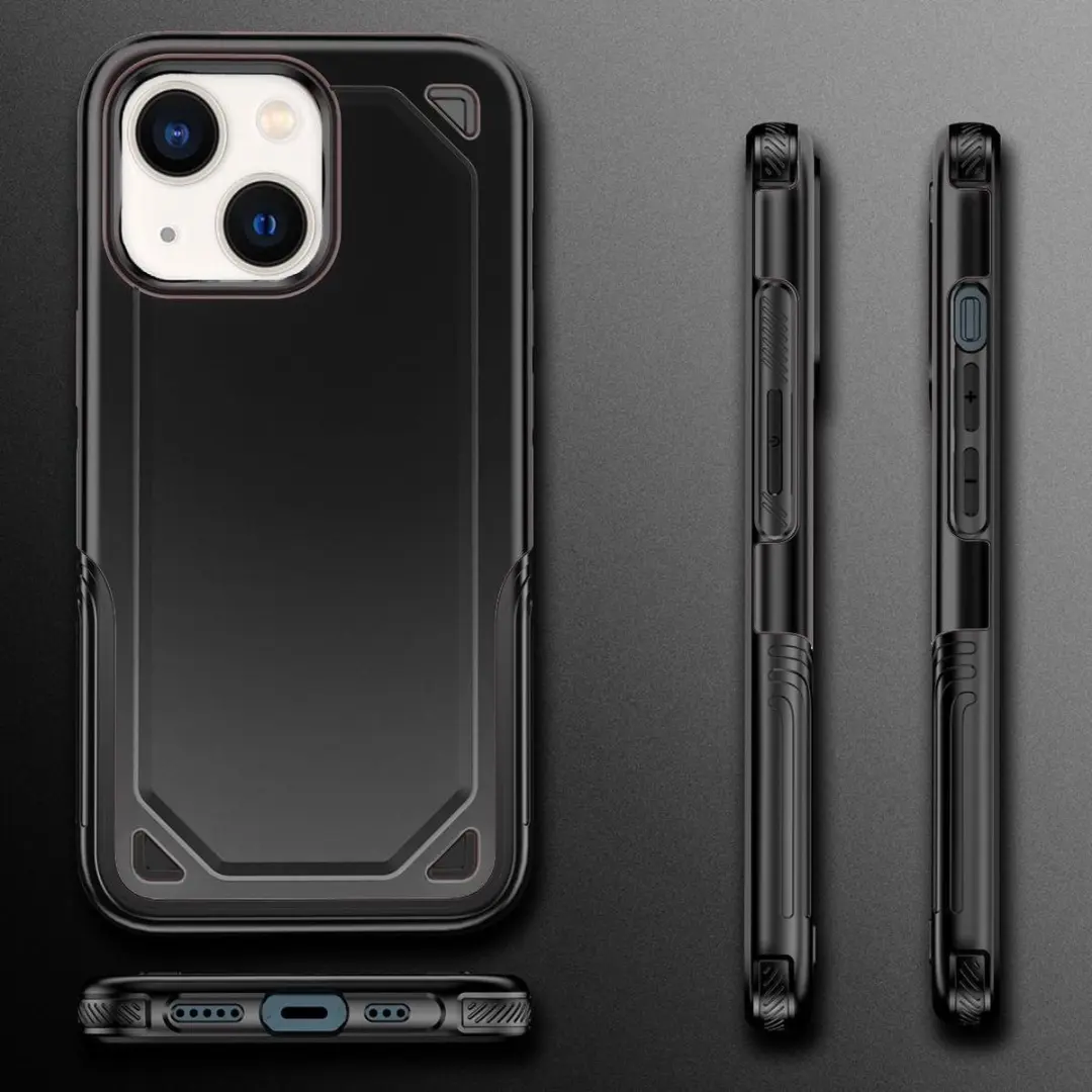 Fonu Hybrid Armor Backcase iPhone 13 - Zwart