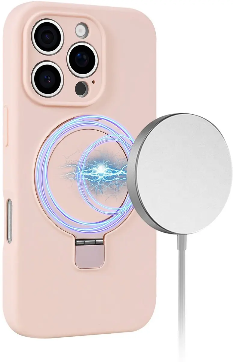 Fonu iPhone 16 Pro Hoesje - MagSafe Roze - afbeelding 6 van 6