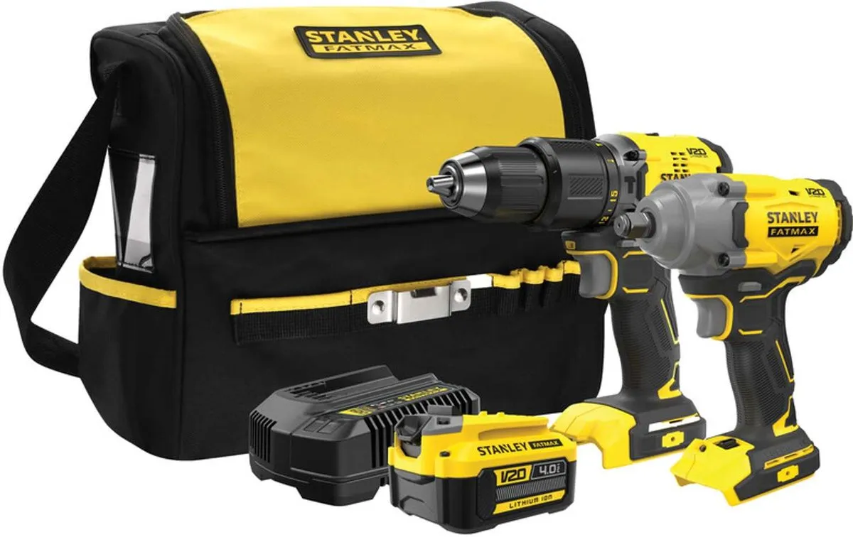 Stanley 18V ACCU-klopboor- en slagmoersleutelset SFMCK217M1S-QW