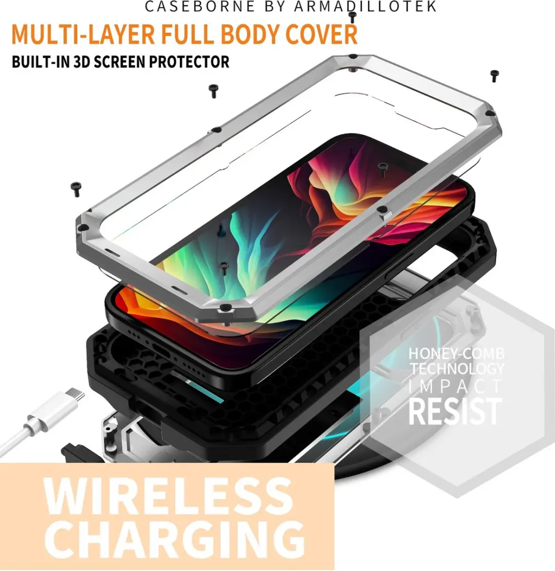 Fonu Stofdicht Hoes iPhone 15 Pro - Zilver - MPN 10876