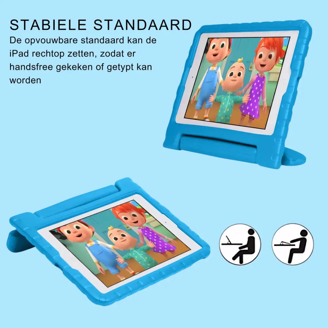 Fonu Kinderhoes iPad Air 1/2 9.7 inch - Blauw