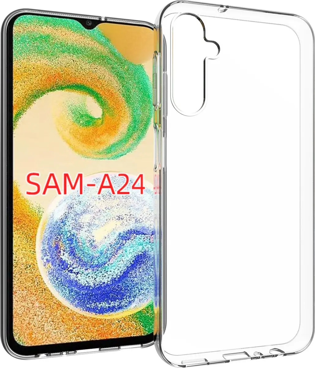 Fonu Transparant Siliconen Hoesje Samsung Galaxy A24