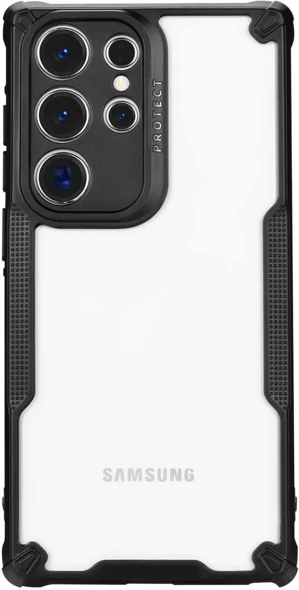 Fonu Hybrid X Samsung Galaxy S23 Ultra Hoesje - 11115 - Transparant