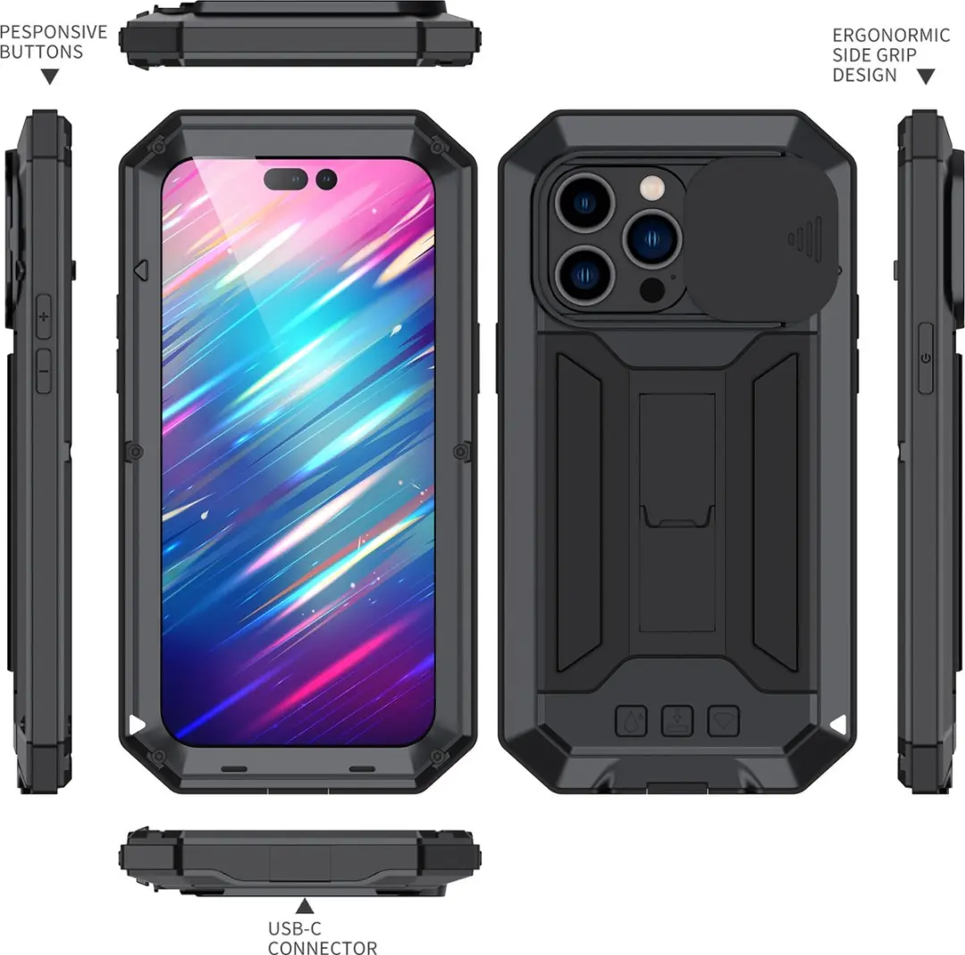 Fonu Stofdicht Hoes iPhone 14 Pro 10459 - Zwart