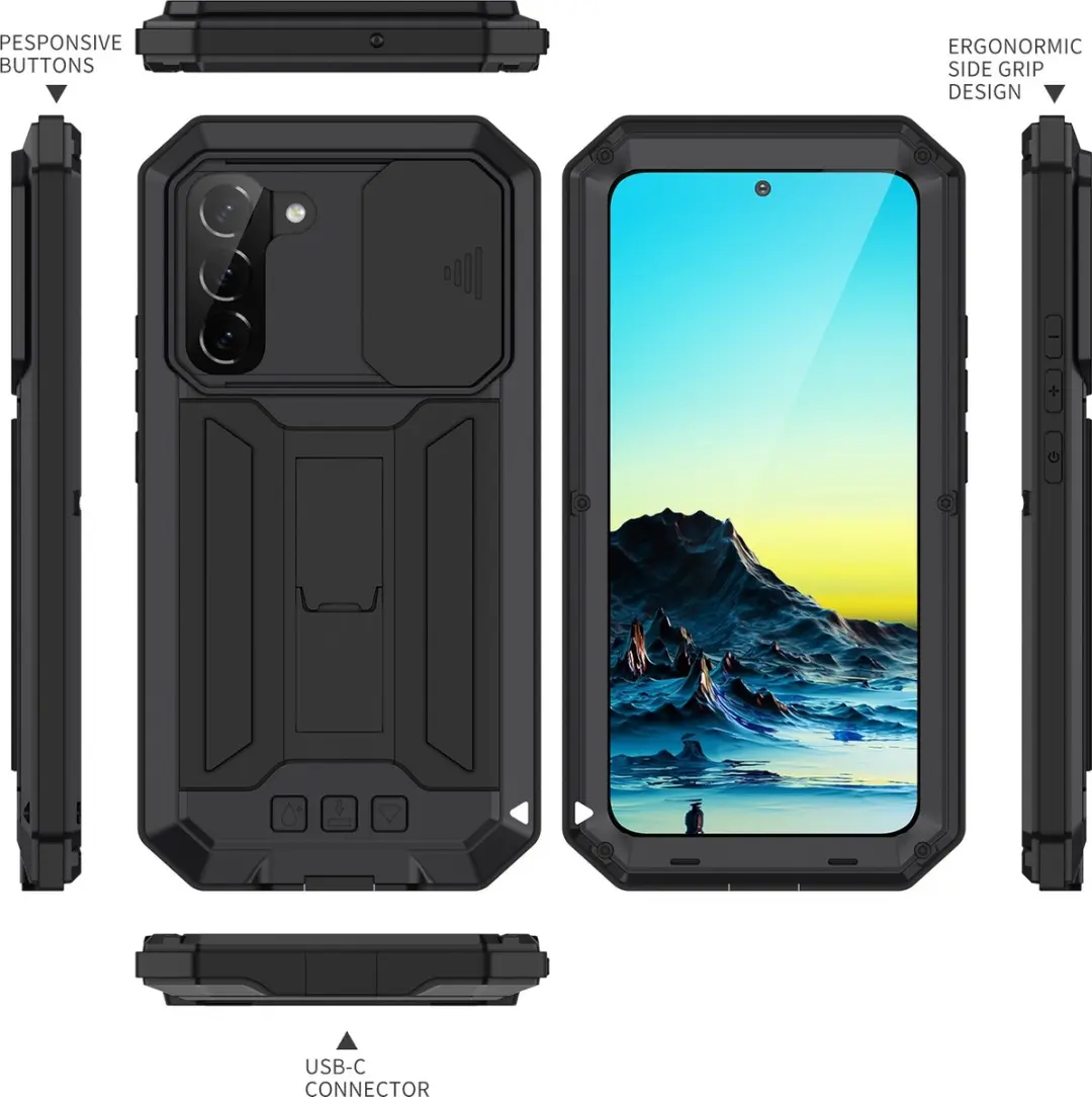 Fonu Stofdicht Hoes Samsung Galaxy S22 - Zwart