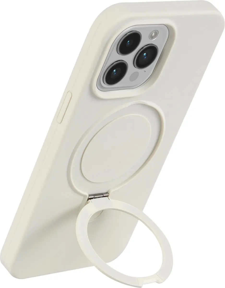Fonu.nl iPhone 15 Pro Hoesje Magnetisch Beige - 11453 - afbeelding 6 van 6