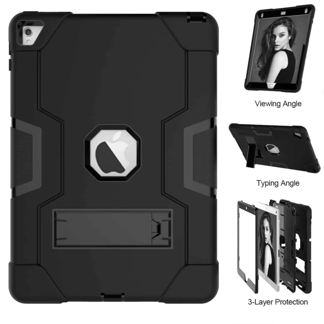 Fonu.nl iPad Air 2 Hoes A1566/A1567 - 9.7" - Schokbestendig - Zwart
