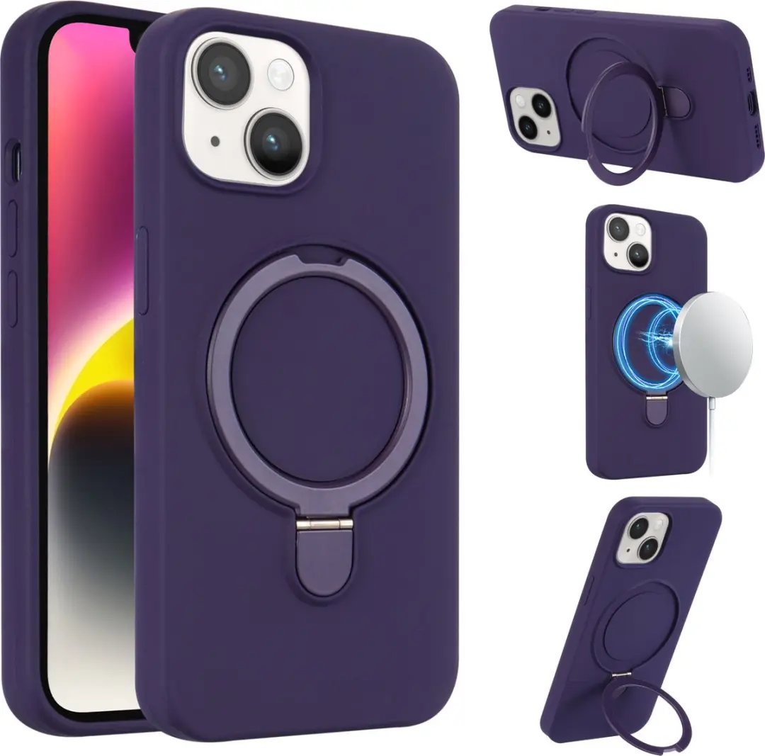 Fonu.nl iPhone 13 Hoesje Magnetisch Paars
