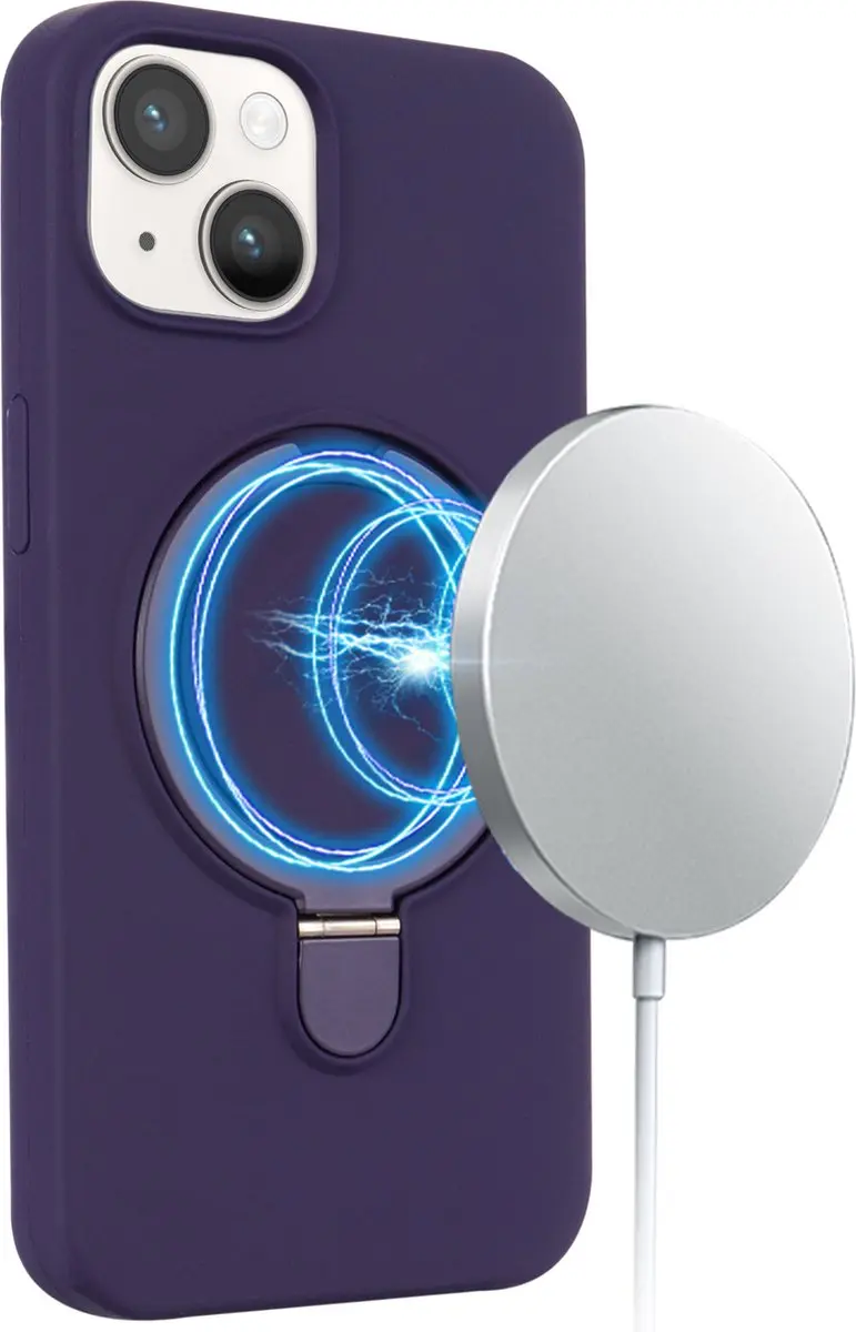 Fonu.nl iPhone 13 Hoesje Magnetisch Paars - 11396