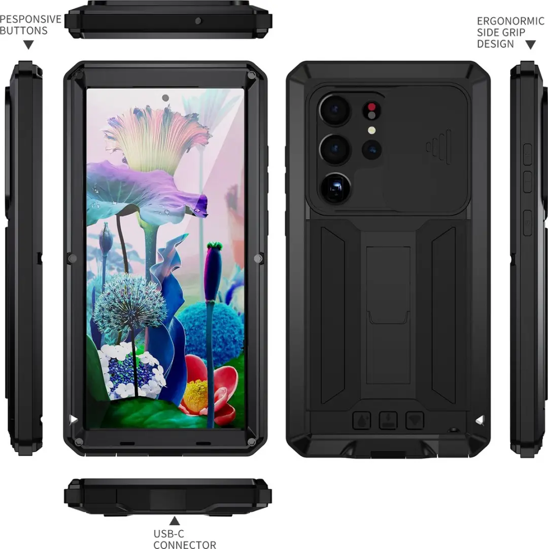 Fonu Stofdicht Hoes Samsung Galaxy S23 Ultra 10451 - Zwart - afbeelding 6 van 6