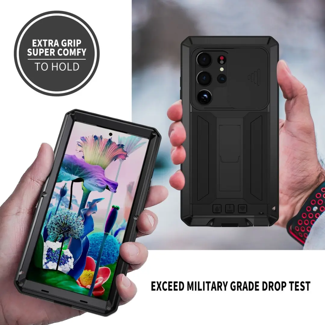 Fonu Stofdicht Hoes Samsung Galaxy S23 Ultra 10451 - Zwart