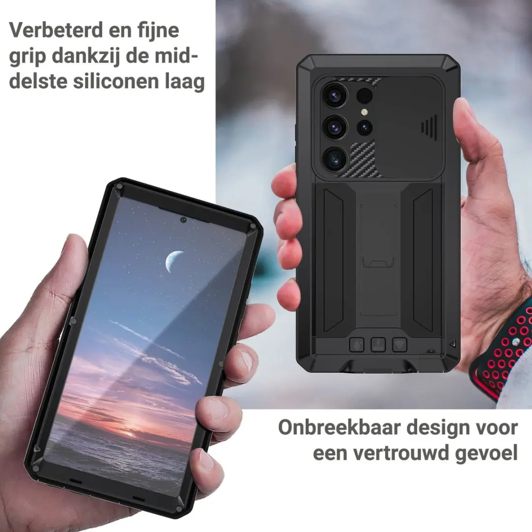Fonu Metalen Hoesje Samsung Galaxy S26 Ultra 14640 - Zwart - afbeelding 6 van 6