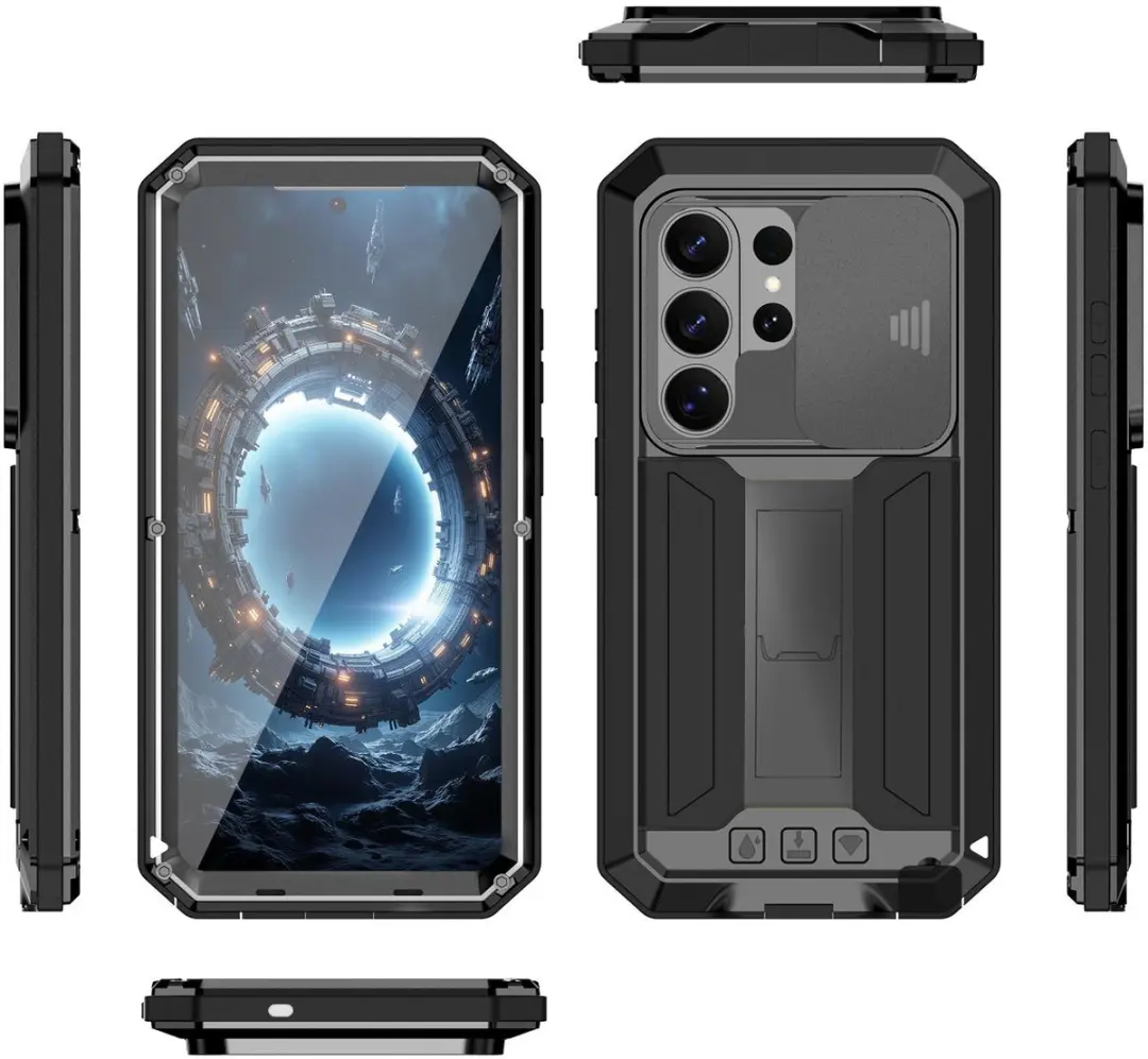 Fonu Metalen Hoesje Samsung Galaxy S26 Ultra 14640 - Zwart