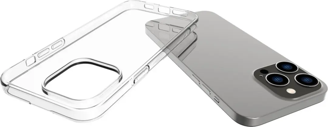 Fonu Transparant iPhone 14 Pro Hoesje - Siliconen