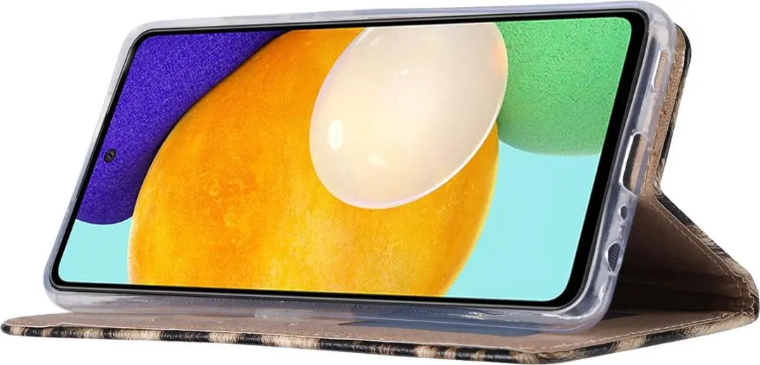 Fonu Boekmodel Hoesje Samsung Galaxy A72 - Luipaard