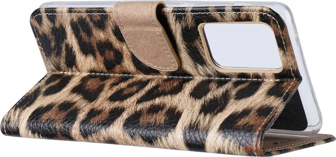 Fonu Boekmodel Hoesje Samsung Galaxy A72 - Luipaard