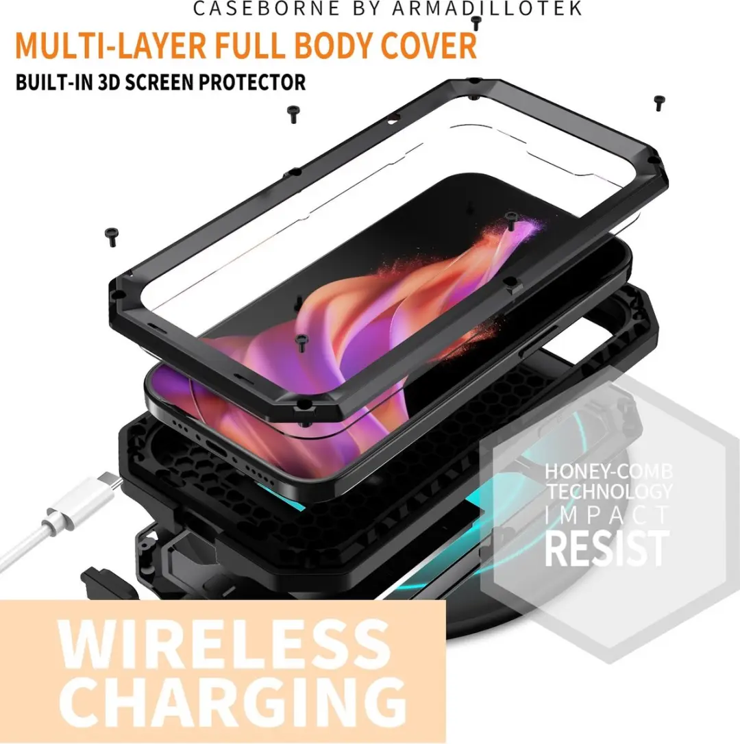Fonu Stofdicht Hoes iPhone 15 Plus - Zwart - afbeelding 6 van 6