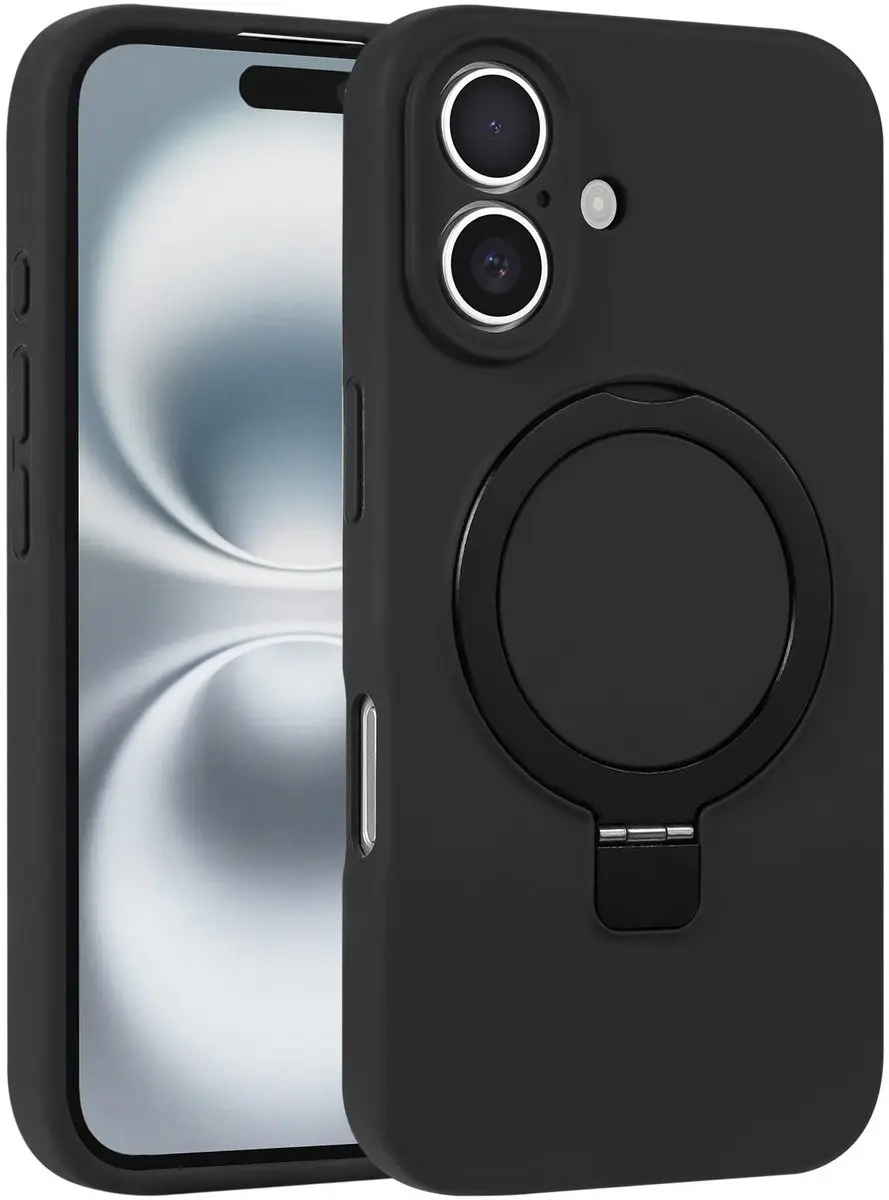 Fonu iPhone 16 Plus Hoesje - MagSafe - Zwart - afbeelding 6 van 6