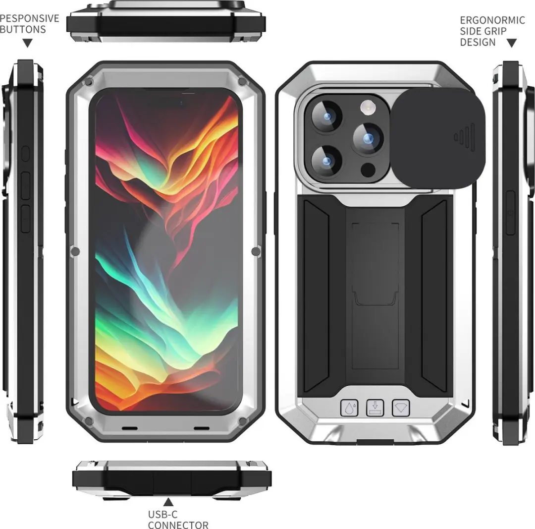 Fonu Hoesje iPhone 15 Pro Max 10879 - Zilver