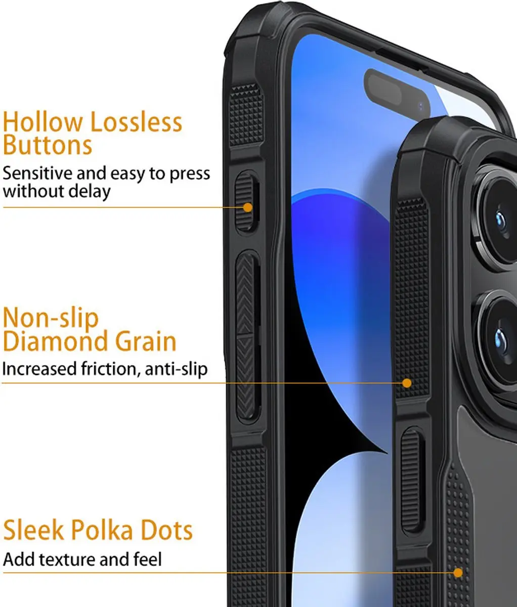 Fonu Hybrid X iPhone 16 Pro Max Hoesje - Matte - MPN 12297