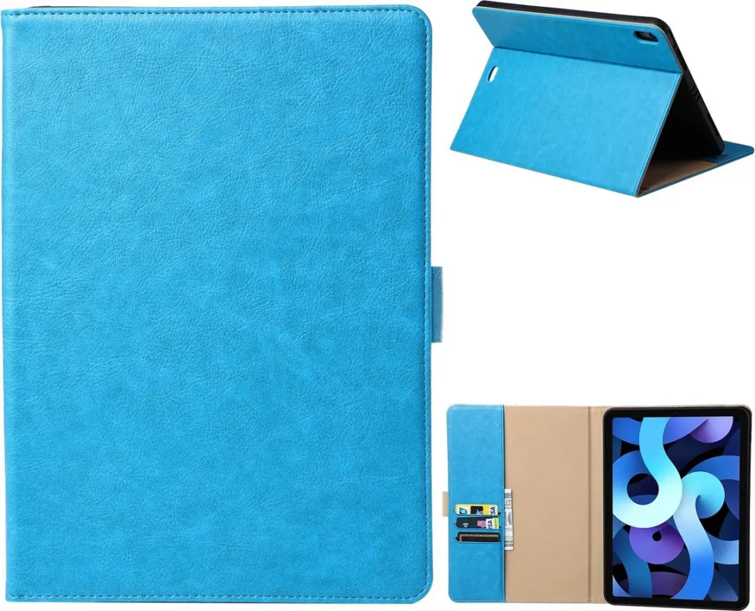 Fonu.nl iPad 10/11 Lederen Hoes - 10.9" - Blauw