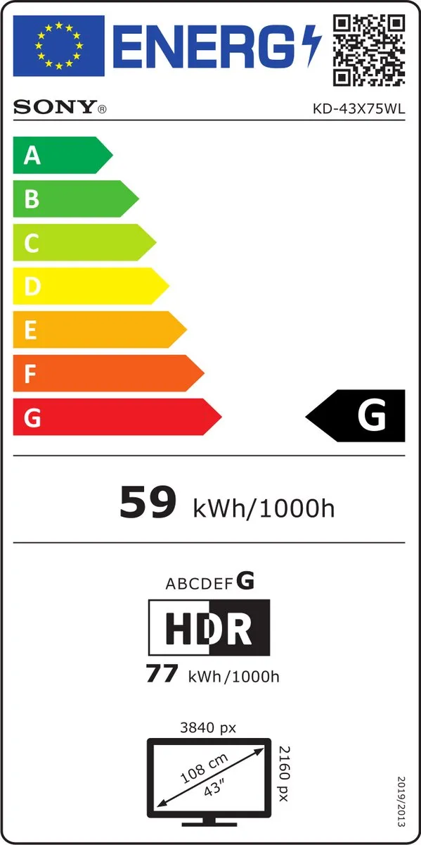 Sony Bravia KD-43X75WL 4K LED TV - 43 inch - Zwart