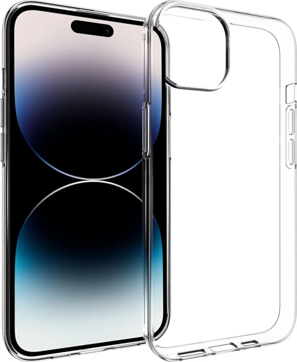 Fonu Transparant Siliconen Hoesje iPhone 15 Plus