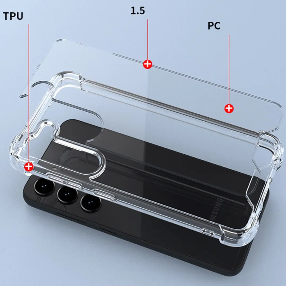Fonu Stevig Hoesje Samsung Galaxy S23 Plus - Transparant