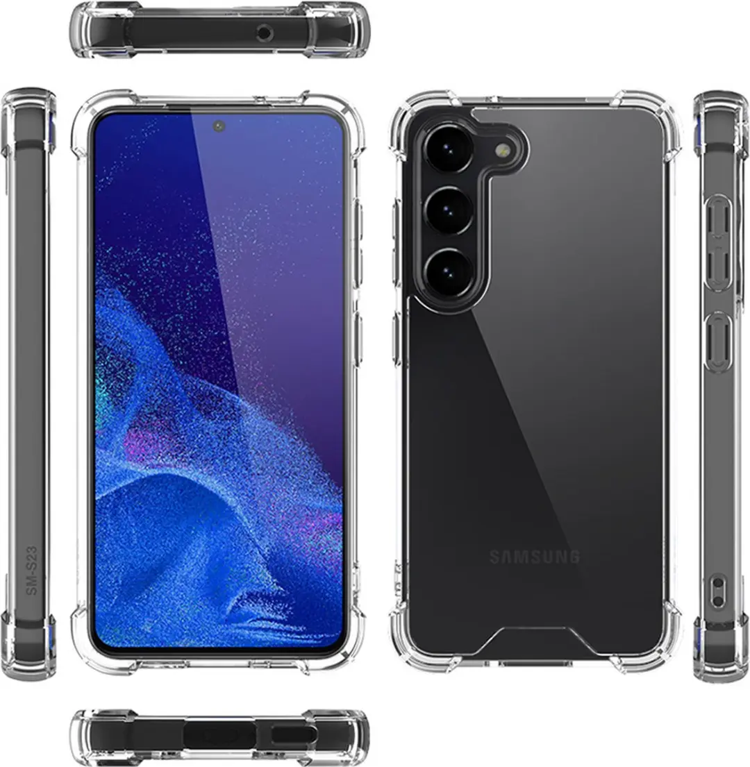Fonu Stevig Hoesje Samsung Galaxy S23 Plus - Transparant
