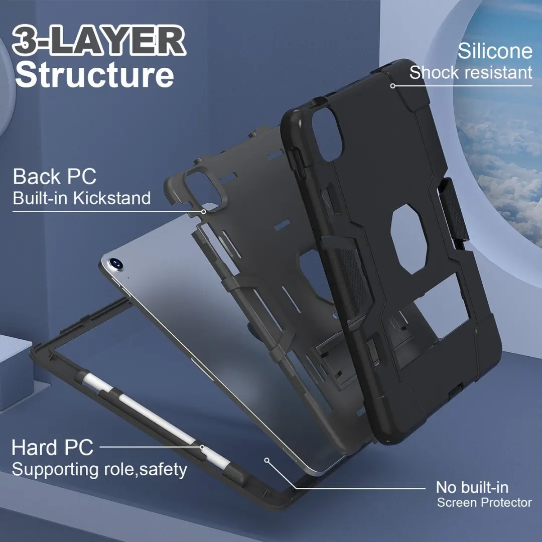 Fonu Hoesje iPad Air 11" - Zwart - 11798