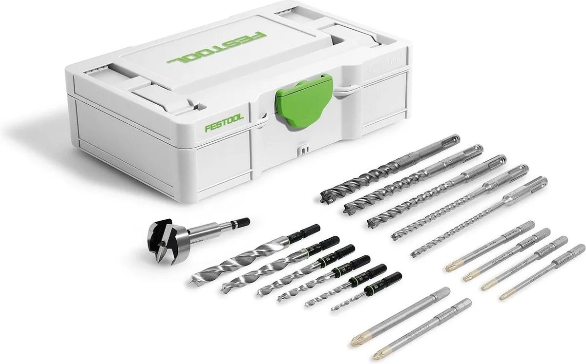 Festool SYS3 S 76-BB Bit- en boorset - 18 Stuks
