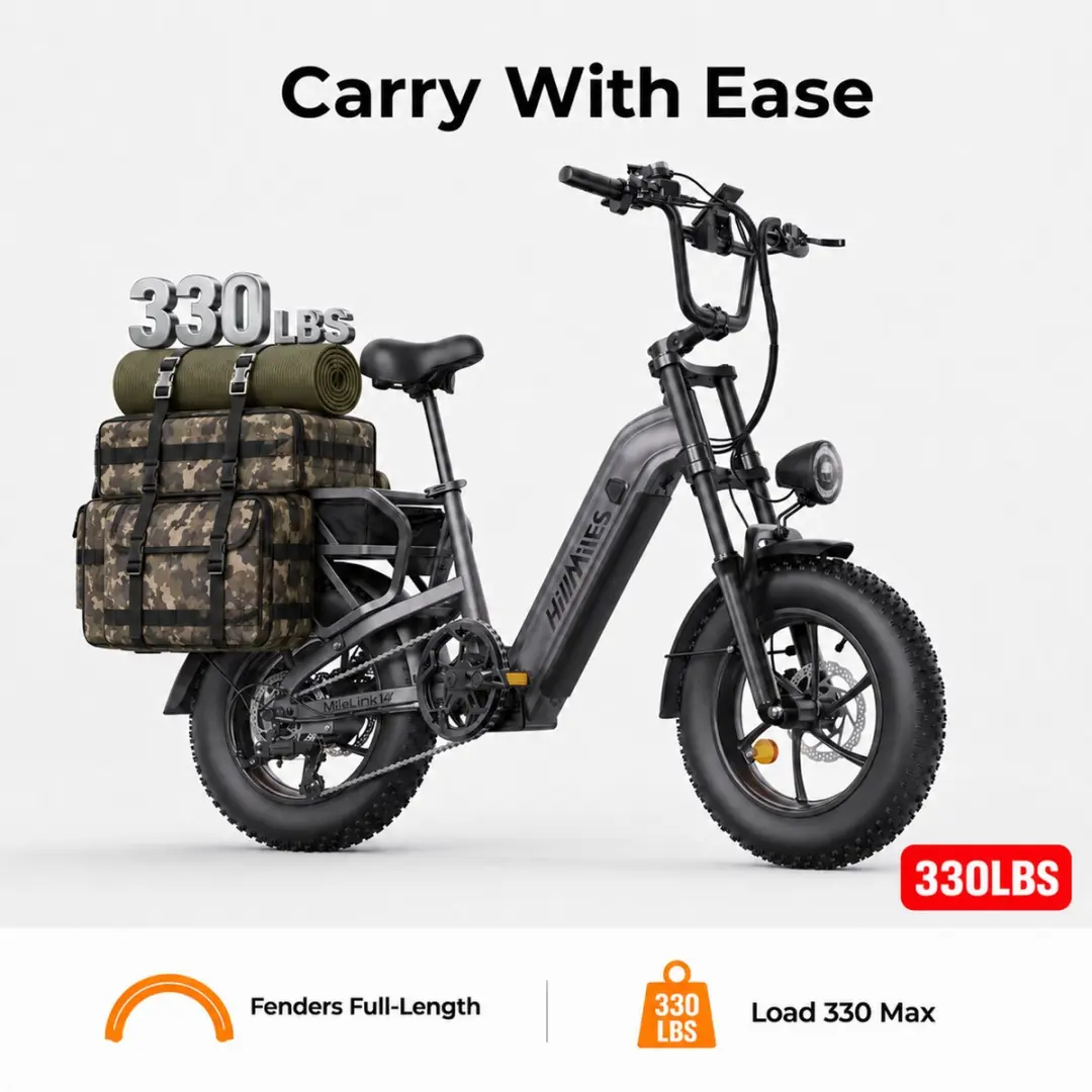 HillMiles MileLink 1 Elektrische Fiets - 250W 65Nm - Grijs